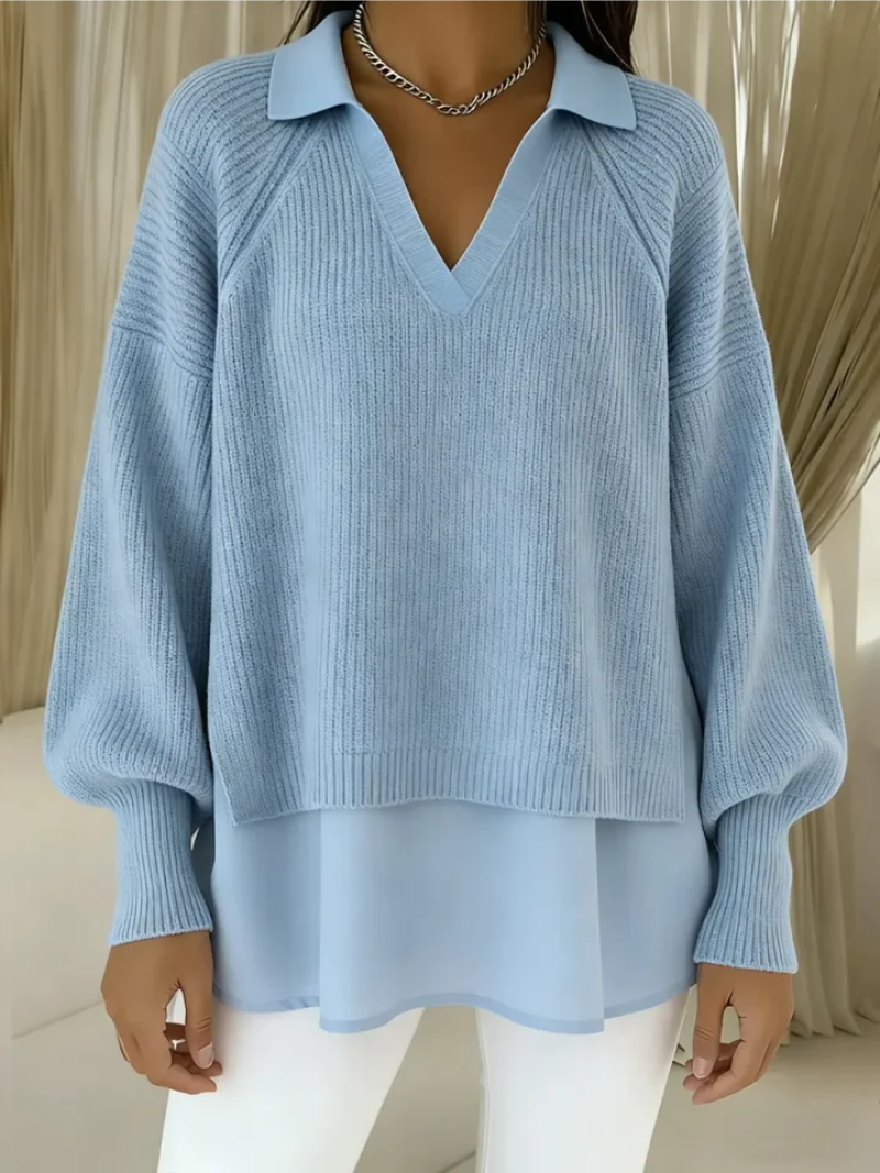 Ofra – Suéter de punto suave con mangas largas