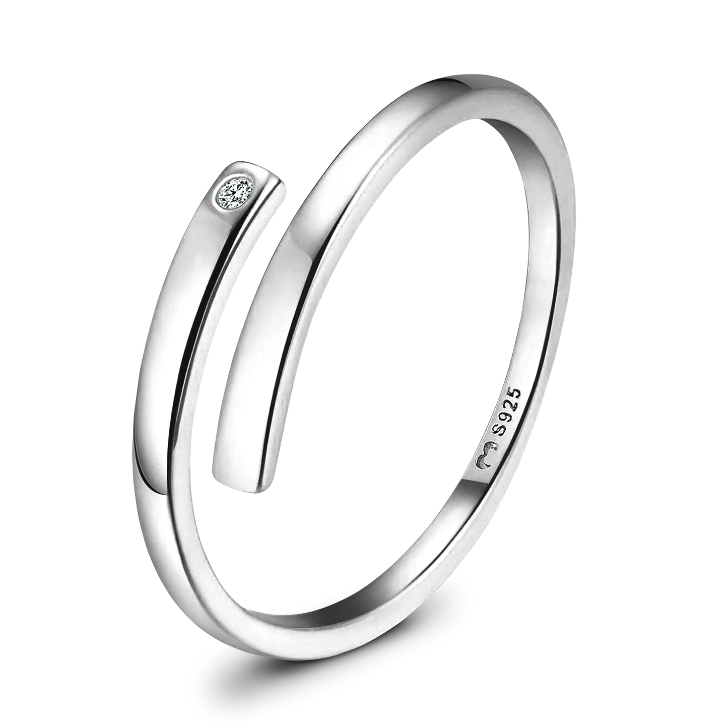 ANILLO VALENTINA ROCHE ARO LISO MINIMAL CON CIRCONITA