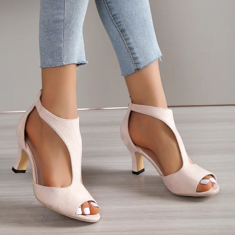 TACONES ABIERTOS ELEGANCIA MODERNA