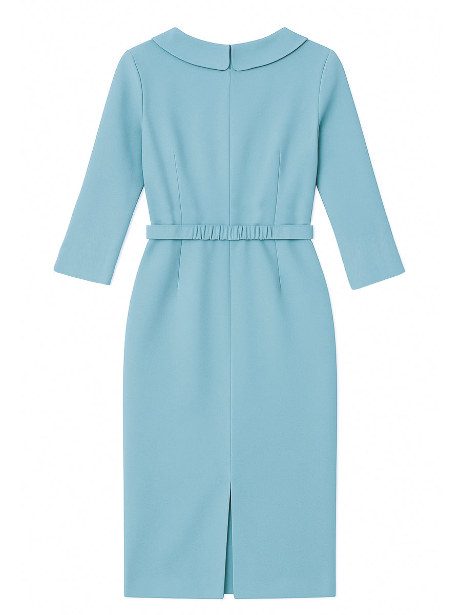 VESTIDO MIDI VALENTINA ROCHE ELEGANTE