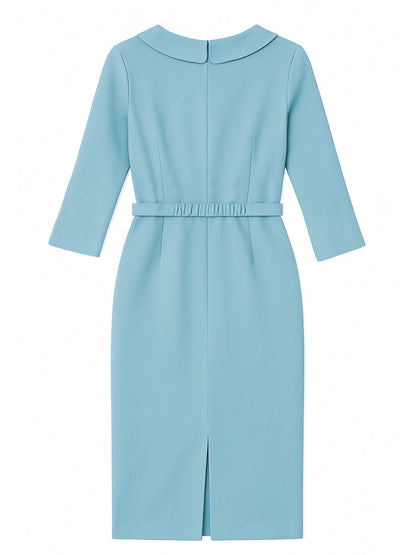 VESTIDO MIDI VALENTINA ROCHE ELEGANTE