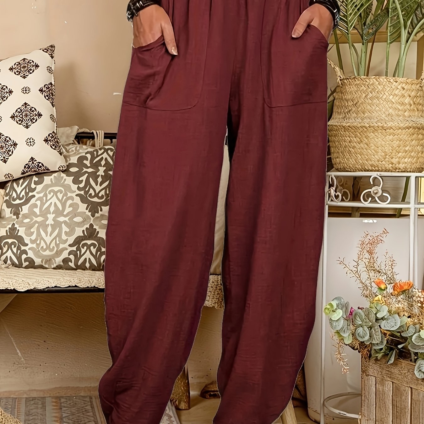 Louis- Pantalón de lino mujer