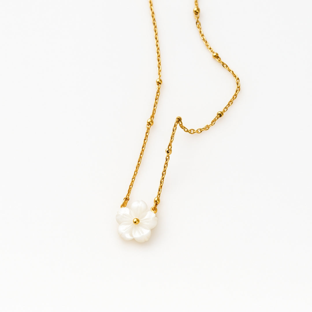 COLLAR VALENTINA ROCHE DOBLE CADENA CON PERLAS
