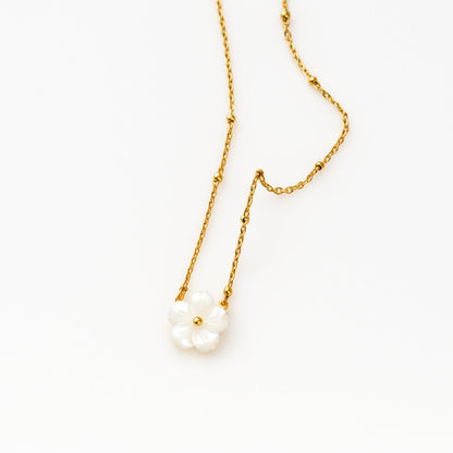 COLLAR VALENTINA ROCHE DOBLE CADENA CON PERLAS
