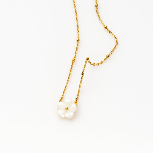 COLLAR VALENTINA ROCHE DOBLE CADENA CON PERLAS