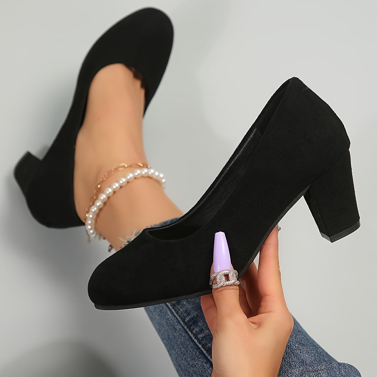 ZAPATOS DE TACÓN MEDIO CLÁSICOS Y CÓMODOS