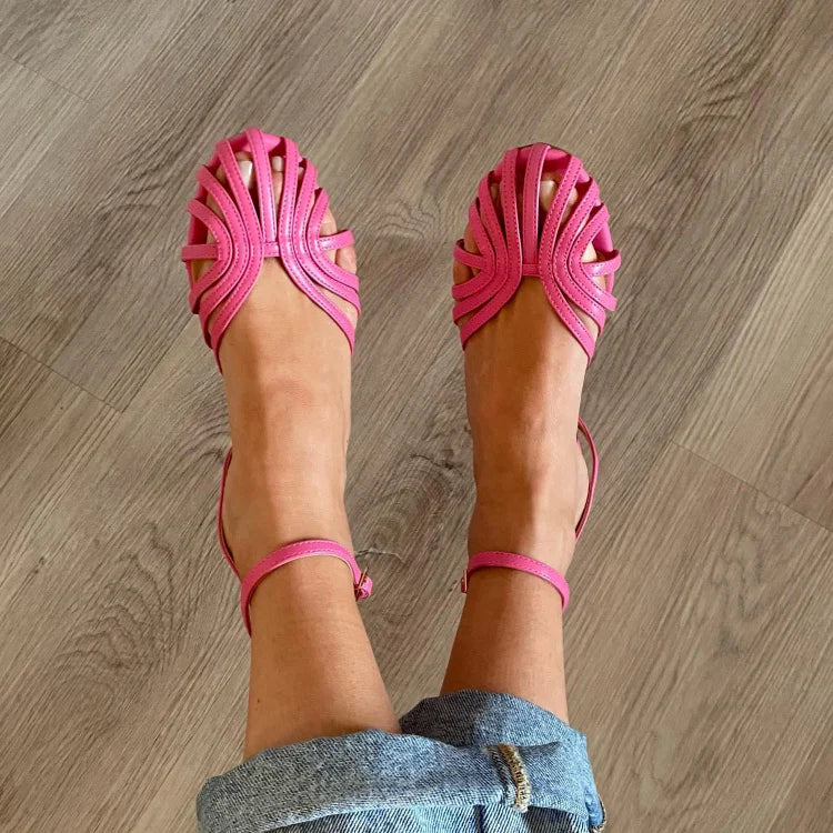 SANDALIAS DORADAS ELEGANCIA