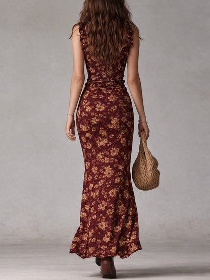 Ellen | Boho Retro Maxikleid