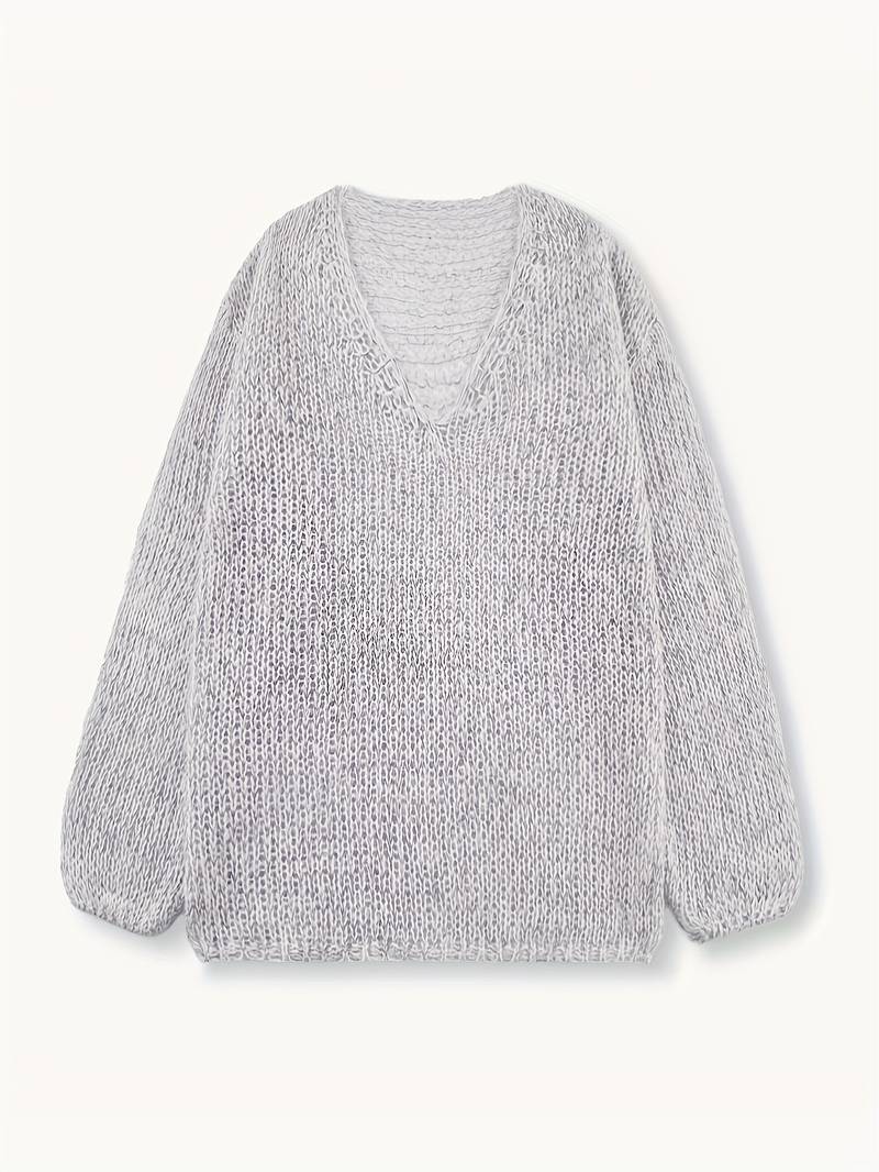 Lital – Suéter suave y elegante con escote en V