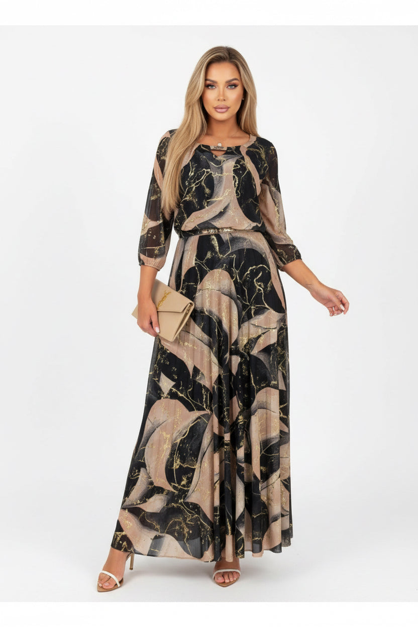 Chavelle | Bedrucktes Chiffonkleid