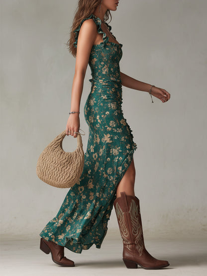 Ellen | Boho Retro Maxikleid
