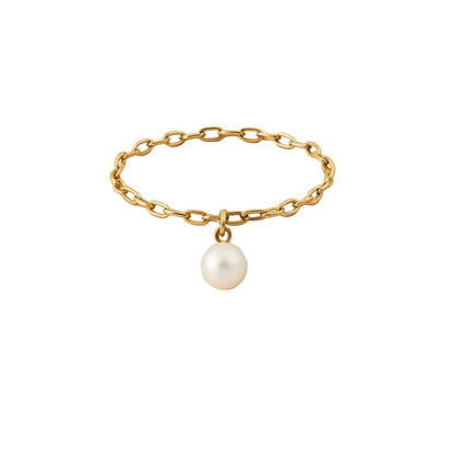 ANILLO VALENTINA ROCHE CADENA DELICADA CON PERLA