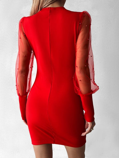 Yamato – Vestido plisado bordado