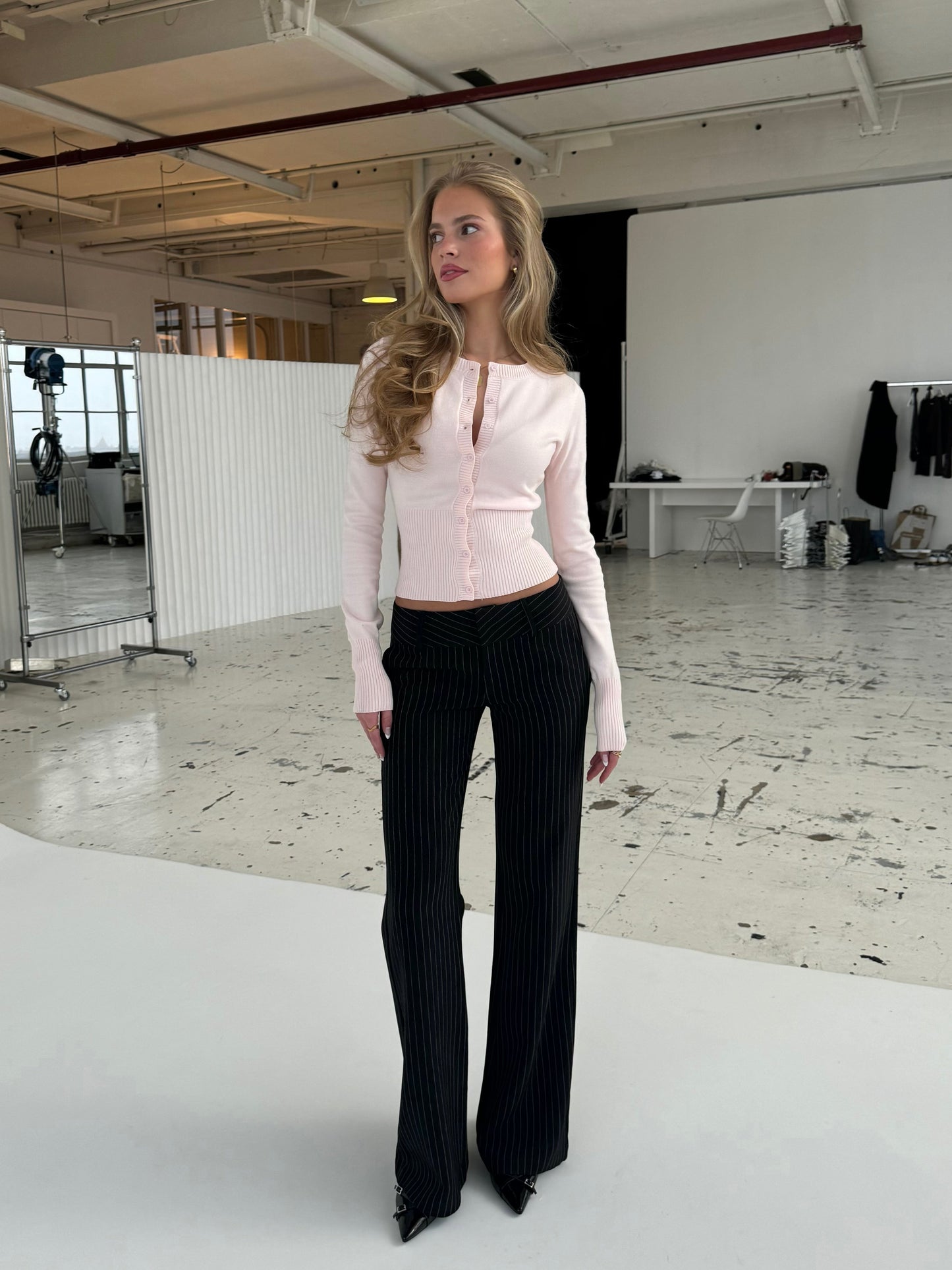 Pantalones Livia - a rayas negras