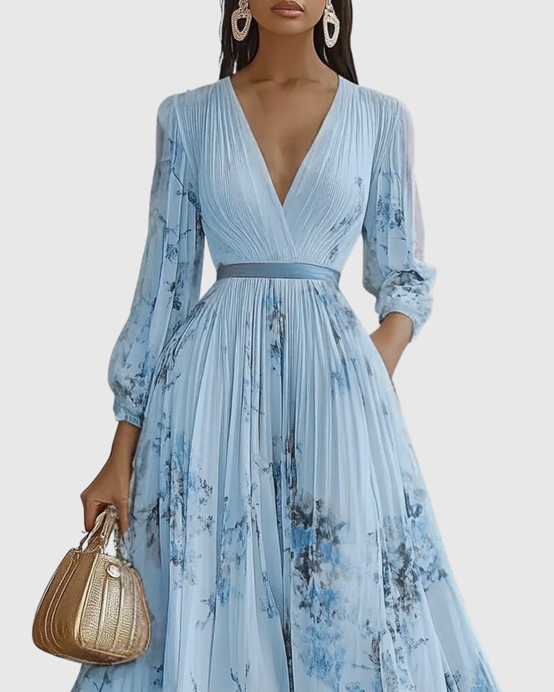 Rowella | Elegantes Maxikleid mit Falten