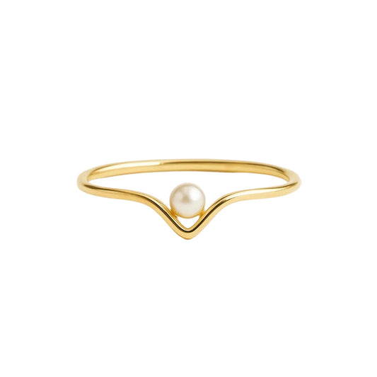 ANILLO VALENTINA ROCHE V PERLA MINIMAL