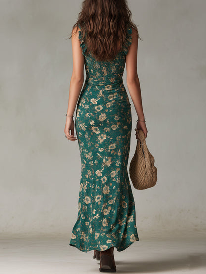 Ellen | Boho Retro Maxikleid