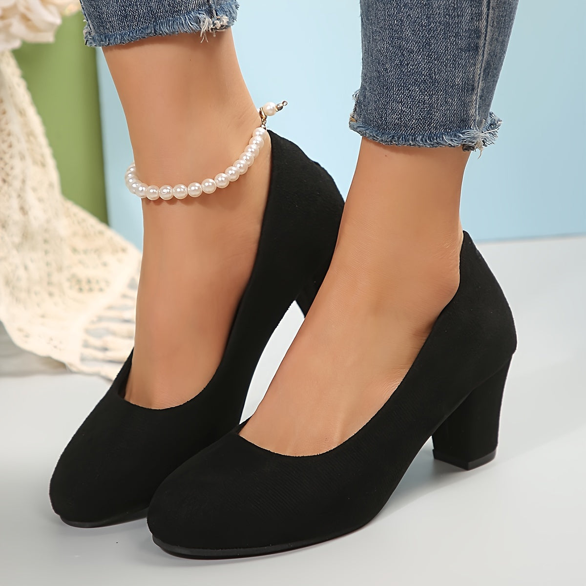 ZAPATOS DE TACÓN MEDIO CLÁSICOS Y CÓMODOS