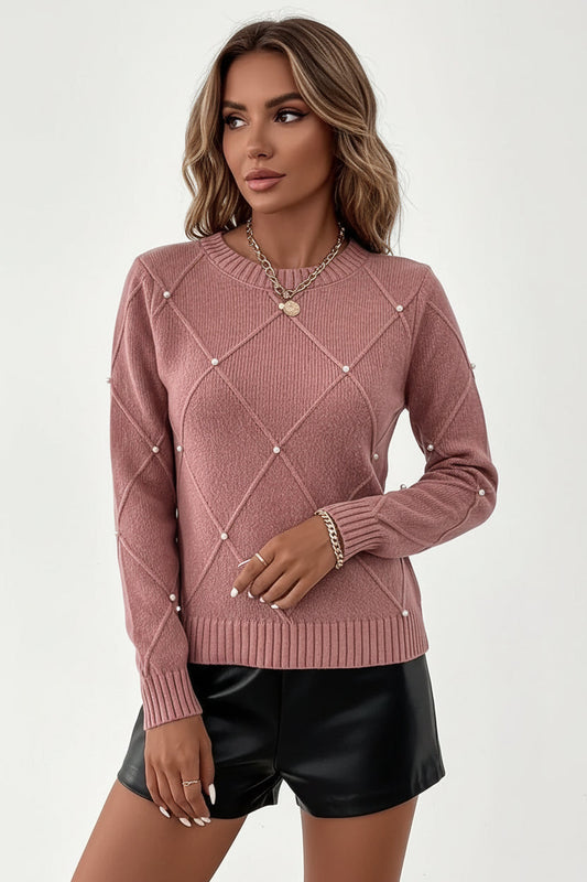 Turid – Suéter de punto sofisticado de manga larga