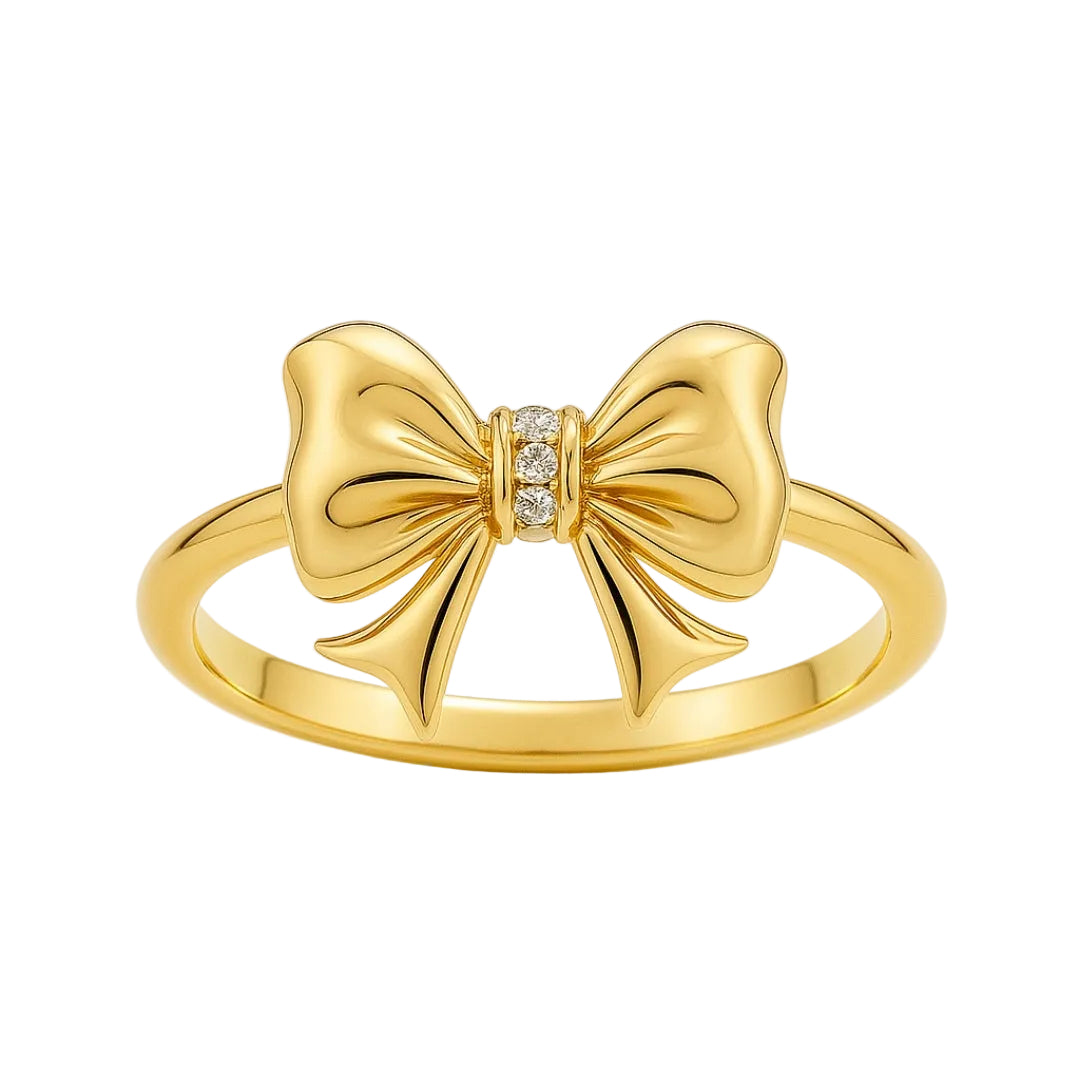 ANILLO VALENTINA ROCHE LAZO DORADO CON CIRCONITA