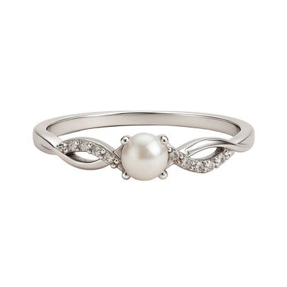 ANILLO VALENTINA ROCHE PERLA CENTRAL CON HOJAS Y CIRCONITAS