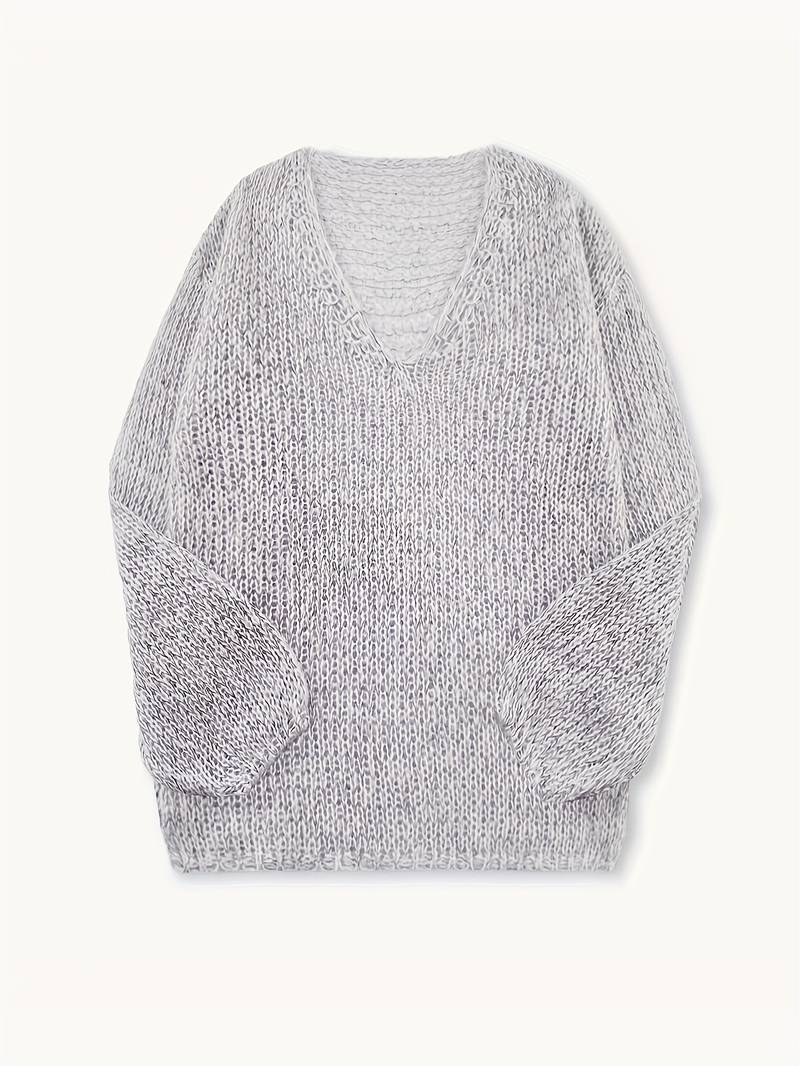 Lital – Suéter suave y elegante con escote en V