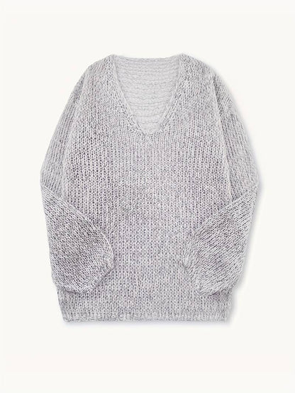 Lital – Suéter suave y elegante con escote en V