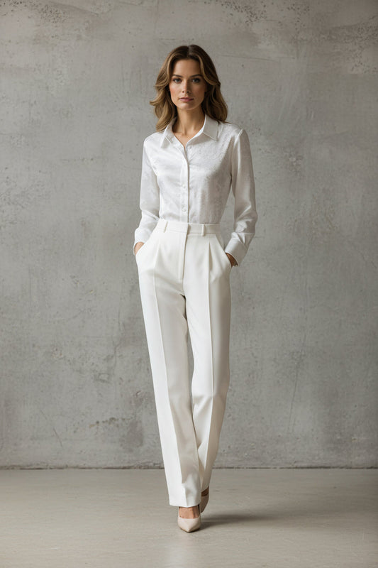 CAMISA VALENTINA ROCHE BLANCA ELEGANTE