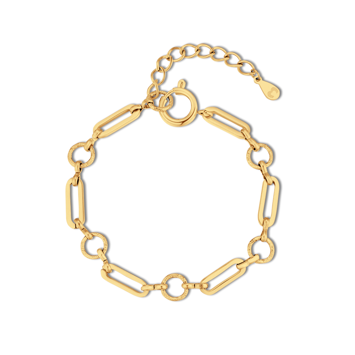 PULSERA VALENTINA ROCHE ESLABONES OVALADOS DORADOS