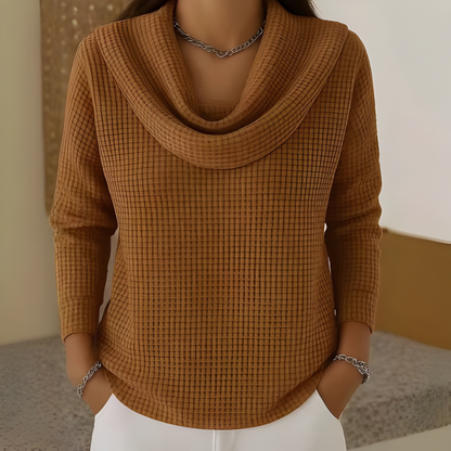 Danela – Suéter elegante con escote en cascada