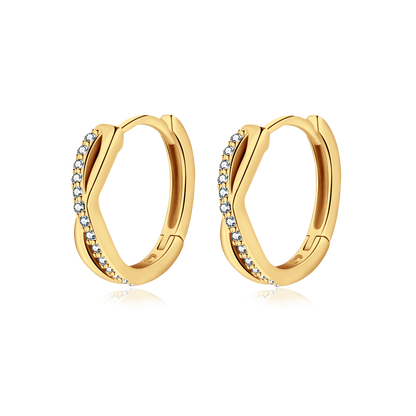 PENDIENTES VALENTINA ROCHE ARO DORADO CON CIRCONITAS