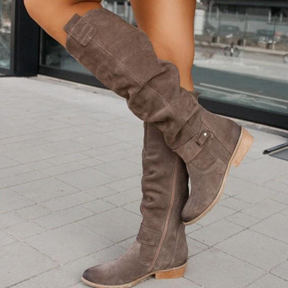 Zavira | Elegantes y cálidas botas de ante para mujer