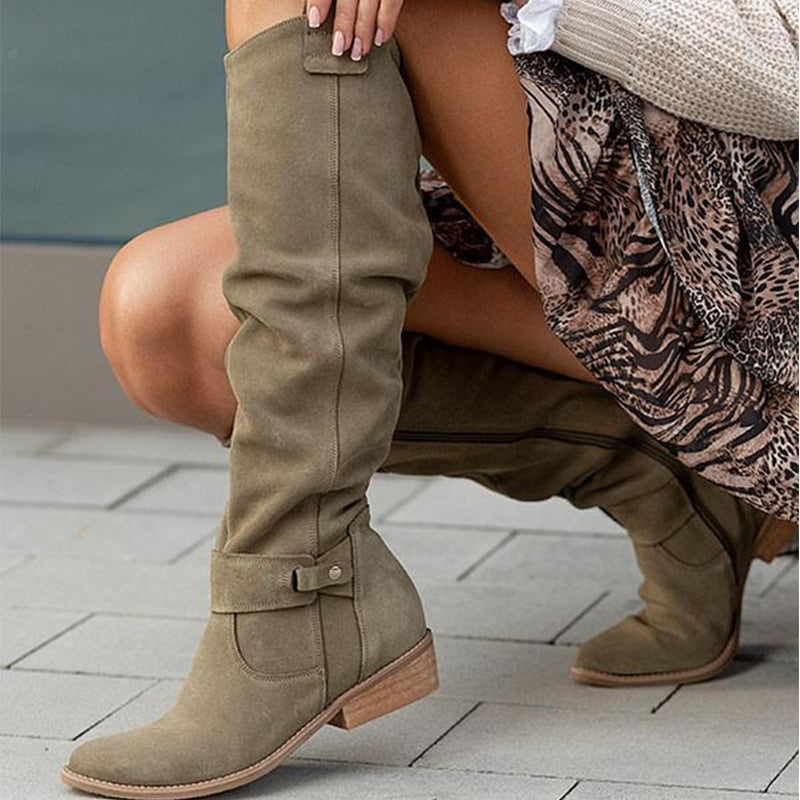 Zavira | Elegantes y cálidas botas de ante para mujer