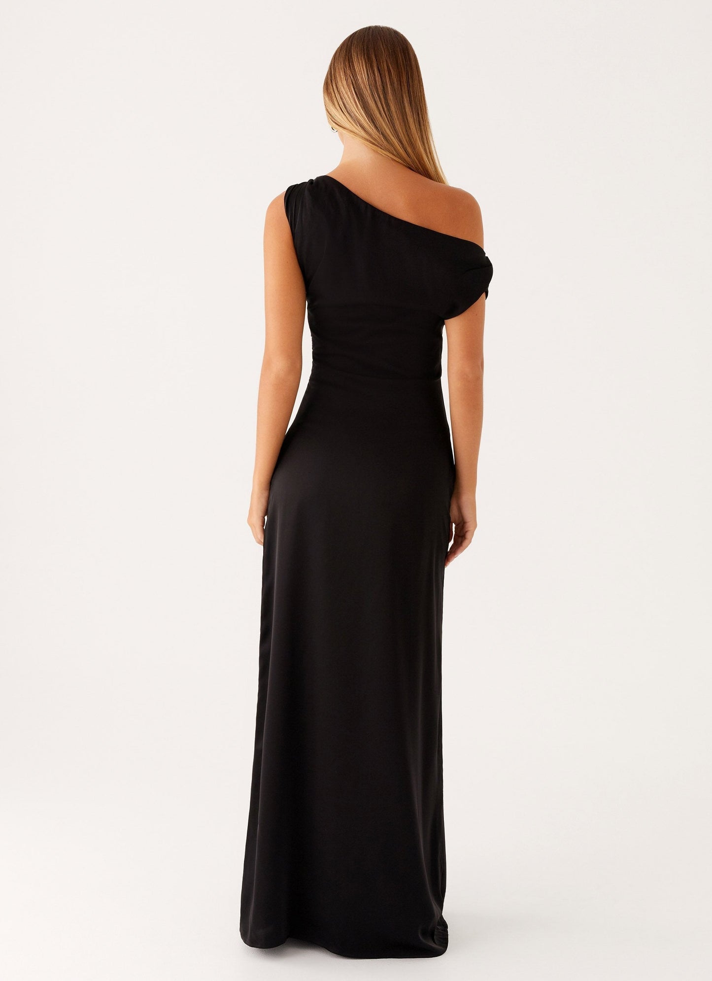 VESTIDO LARGO ELEGANTE ESCOTE BARCO
