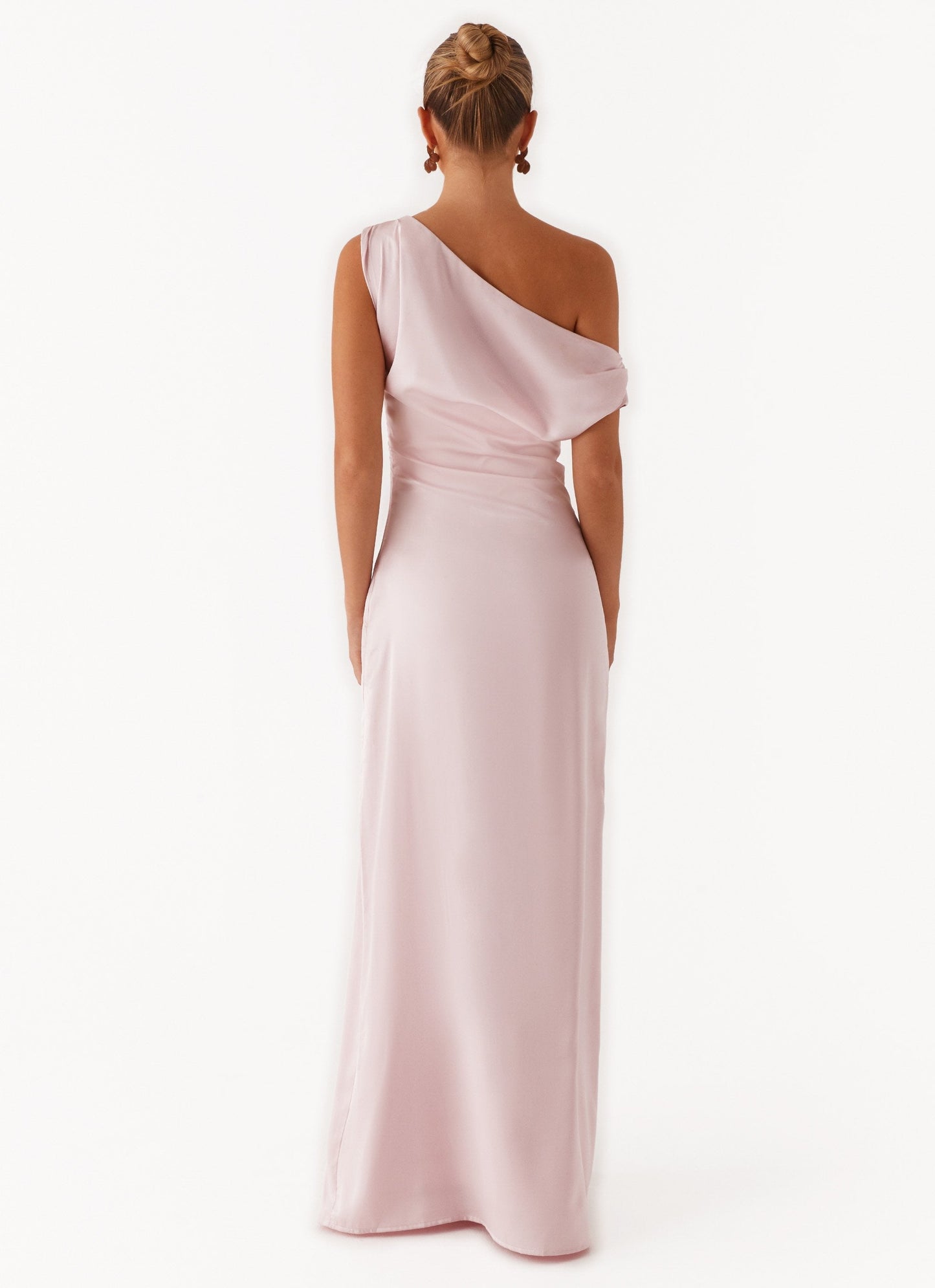 VESTIDO LARGO ELEGANTE ESCOTE BARCO