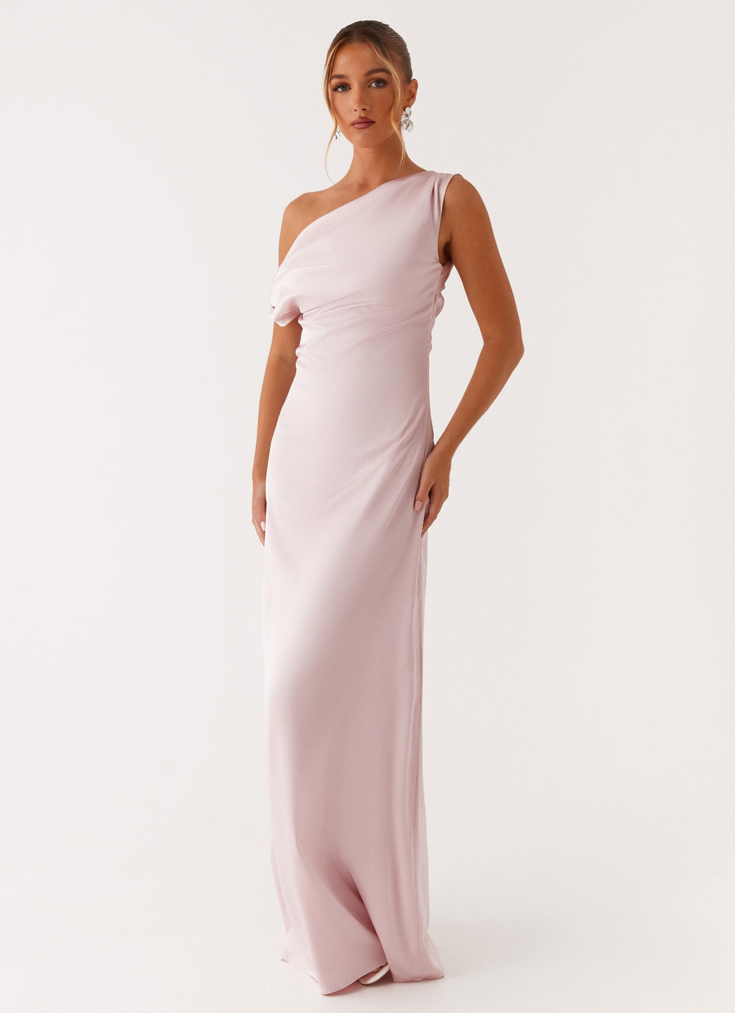 VESTIDO LARGO ELEGANTE ESCOTE BARCO