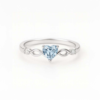 ANILLO VALENTINA ROCHE DORADO CORAZÓN CON CIRCONITA DE COLOR