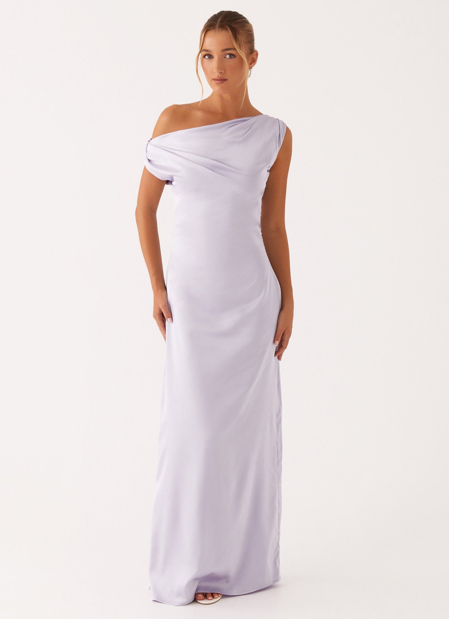 VESTIDO LARGO ELEGANTE ESCOTE BARCO