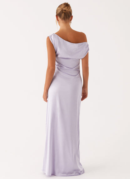 VESTIDO LARGO ELEGANTE ESCOTE BARCO