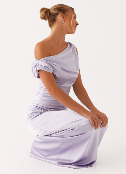 VESTIDO LARGO ELEGANTE ESCOTE BARCO