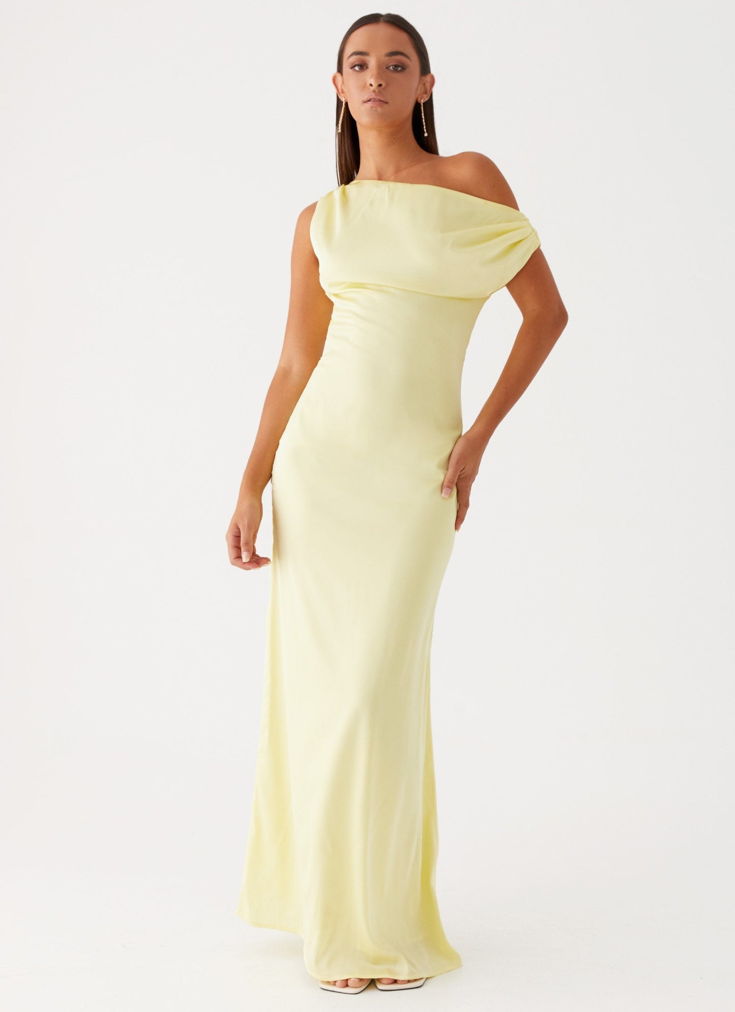 VESTIDO LARGO ELEGANTE ESCOTE BARCO