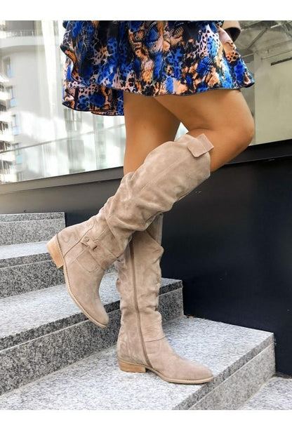 Zavira | Elegantes y cálidas botas de ante para mujer