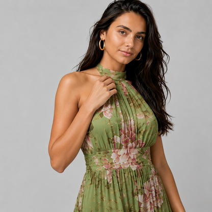 Sofie| Elegante vestido de verano con estampado floral