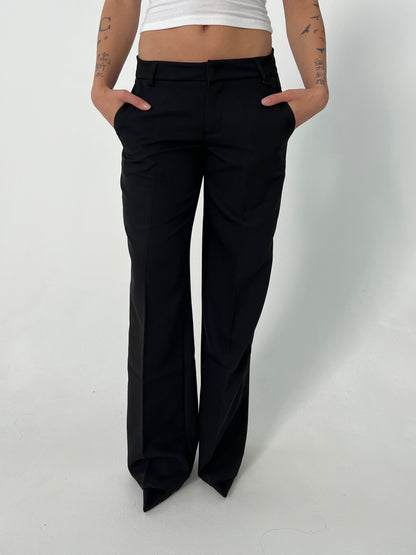 Pantalones de traje de cintura baja Britney - Negro