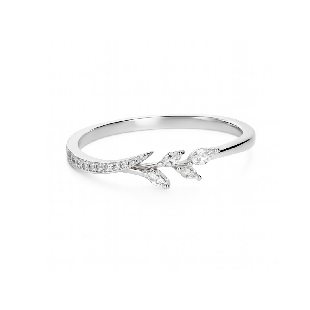 ANILLO VALENTINA ROCHE DORADO ENTRELAZADO CON CIRCONITAS