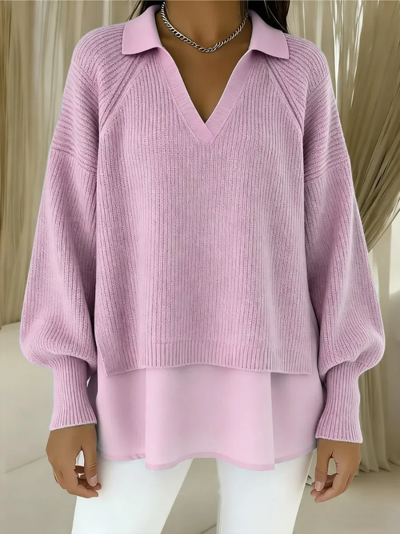 Ofra – Suéter de punto suave con mangas largas