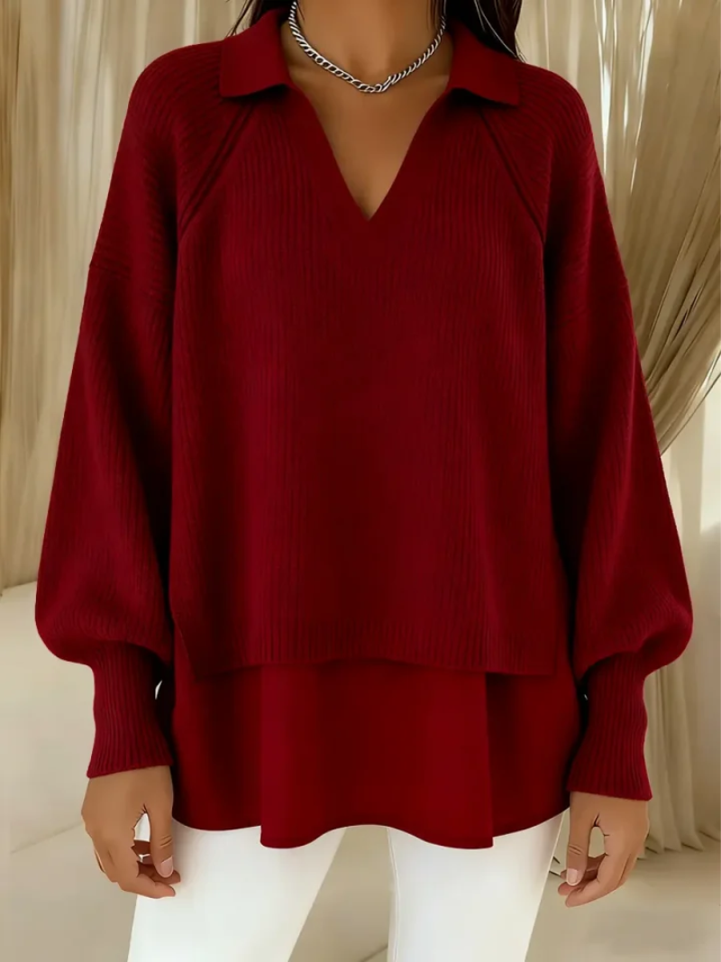 Ofra – Suéter de punto suave con mangas largas