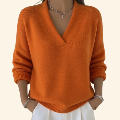 Taleena| Suéter con escote elegante