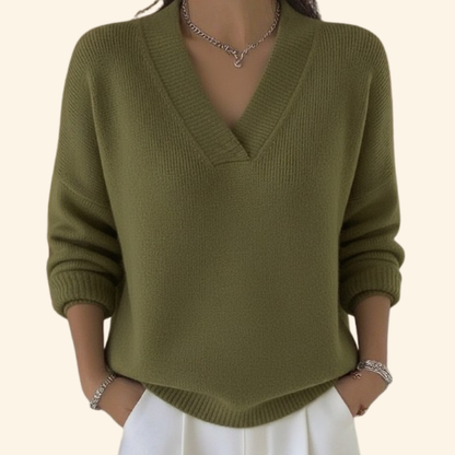 Taleena| Suéter con escote elegante