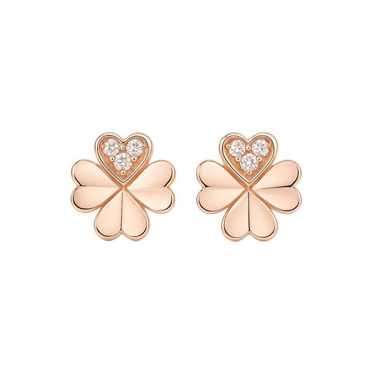 PENDIENTES VALENTINA ROCHE FLOR ROSADA CON CIRCONITAS
